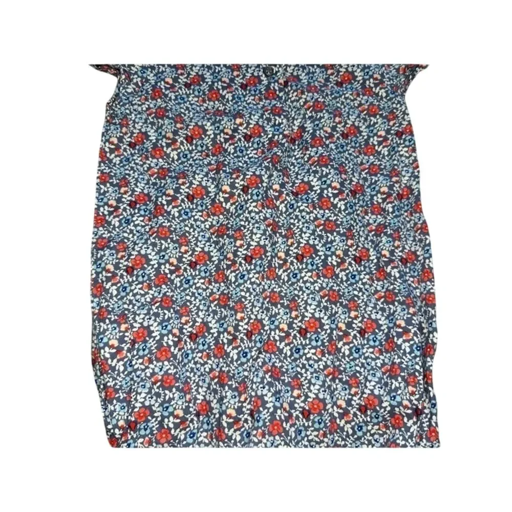 Oshkosh B’Gosh Girls 24 Months Blue, Red, White Floral Short Sleeve One Piece